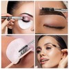 WOLMIK Duo Eye brow Brush - 3 PCS Angled Eyebrow
