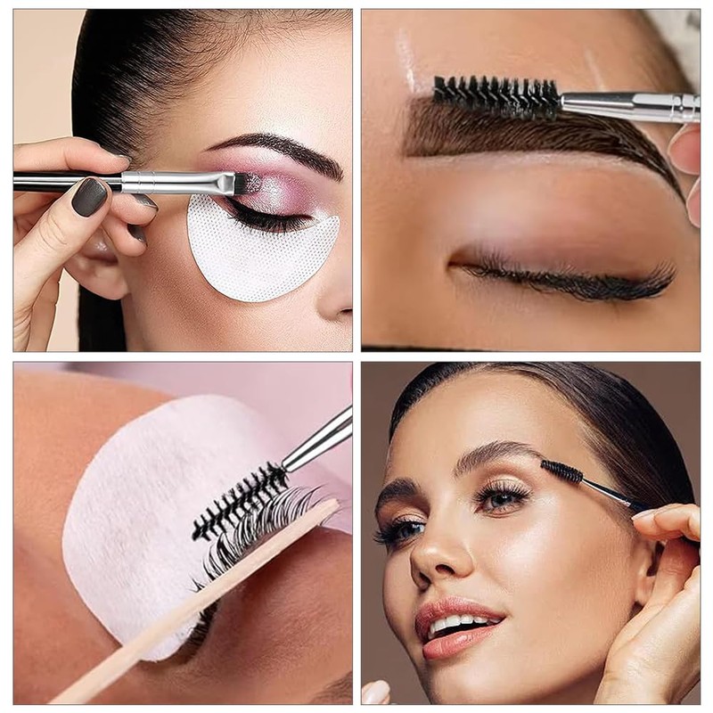 WOLMIK Duo Eye brow Brush - 3 PCS Angled Eyebrow