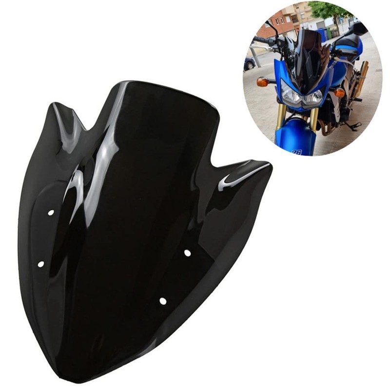 Fits YIBO Z1000 Windshield 2003-2006 Kawasaki Motorcycle Double Bubble Black