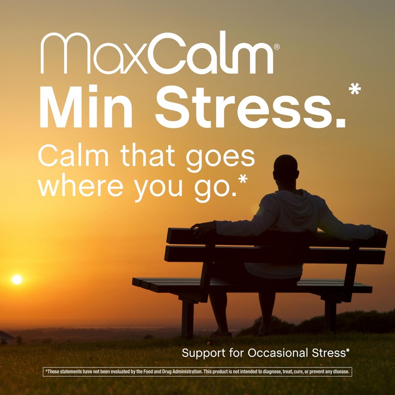 Max Calm Relaxing Drink Mix | Raspberry-Lemonade Flavor | Magnesium