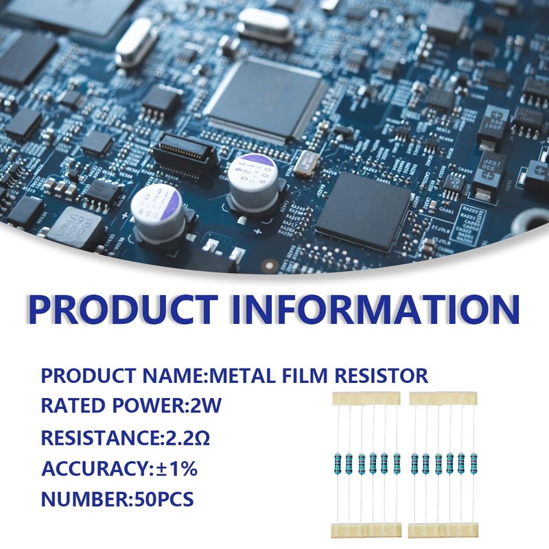 Innfeeltech 2 W 1% Tolerance 2.2 Ohm Metal Film Resistor