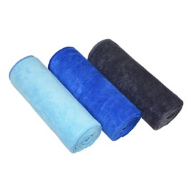 MAYOUTH Gym Towels for Men & Women Microfiber Sports Towel Set Fast Drying & Absorbent Workout Sweat Towels for Fitness,Yoga, Golf,Camping 3-Pack Gift Present