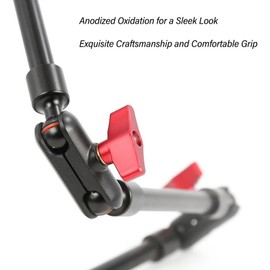 Adjustable Articulating Arm, 31in/78cm Magic Arm Mount 360 Degree Rotation Adjustable Extension Rod with 1/4in 3/8in Screws, for LED Light, Microphone, Monitor