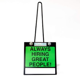 Cone Caddy - Utility Trailer Safety - Traffic Cone Holder with Marketing Sign - License Plate Compatible