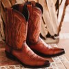 Soto Boots Mens Burnished Snip Toe Cowboy Boots H50030 (8)