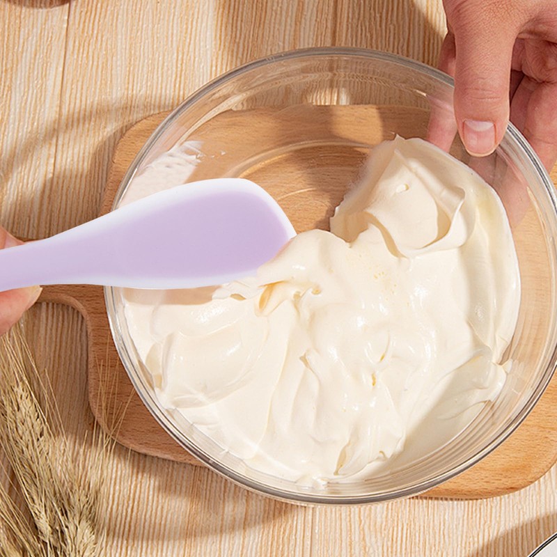 One Piece Durable Non-Stick Rubber Spatulas Baking High Heat Resistant