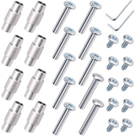 TOBWOLF 30PCS Inline Skate Replacement Shaft, Aluminum Alloy Skate Wheel Bearing Stepped Spacer, Roller Skate Replacement Accessories with Axle & Axles Screws & Wrench