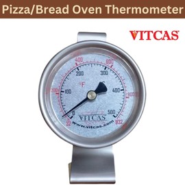 Thermometer for Outdoor Pizza Oven - VITCAS Freestanding Pizza Oven up to 500 C /930 F