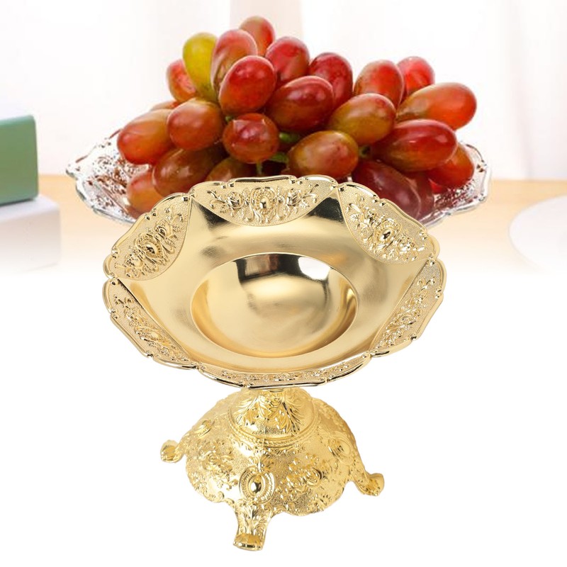 European Style Fruit Tray Metal Zinc Alloy Snack Nut Food