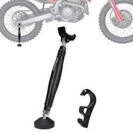 IUVWISN Motorcycle Wheel Lift Stand Front and Rear Easy Portable Jack Stand Chain Cleaning Maintenance Tool Adjustable for Most Motorcycles, with Brake Buckle