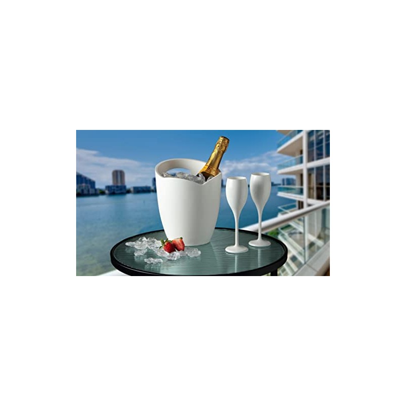 ABEL DESIGN Glacette per Vino, Champagne e Bottiglie Prosecco, Secchiello