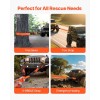 Triple Reinforced 3-Inch 8-Foot Recovery Tow Strap 36,000 Lbs Break