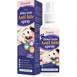 Zixsavk No Chew Bitter Apple Spray For Dogs & Cats Stop Chewing Behavior Corrector