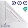 BARBONS Mattress Protector 150 x 200 cm - Oeko-Tex Certified