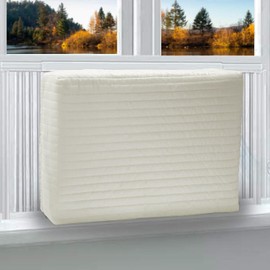 Indoor Air Conditioner Cover AC Unit Covers (Beige, 28"x20"x3.5")