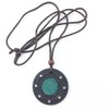 Emf Protection Volcanic Stone Far Infrared Energy Necklace,Meditation Energy Necklace(43mm)