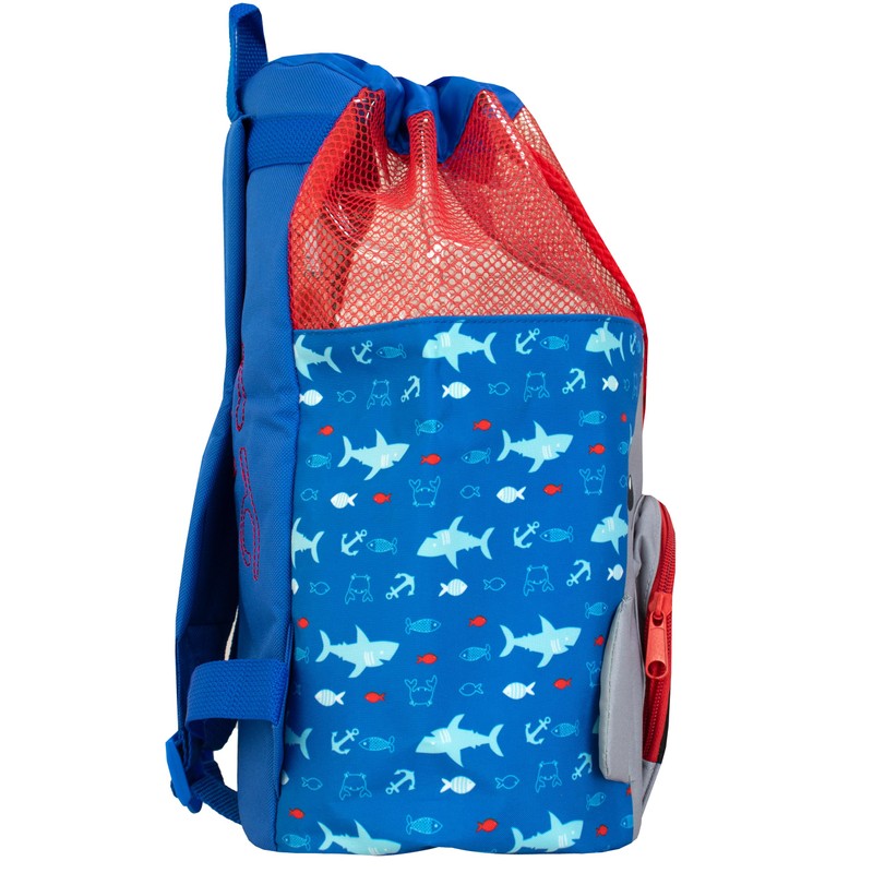 Harry Bear Kids Swim Bag Shark Blue