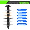 YIEMI Black Self Tapping Screws，#5.5 x1-9/32" 304 Stainless Steel Sheet