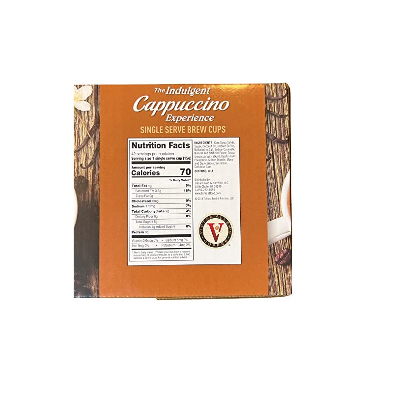 Victor Allen Indulgent French Vanilla Cappuccino Single Serve Cups BUNDLE