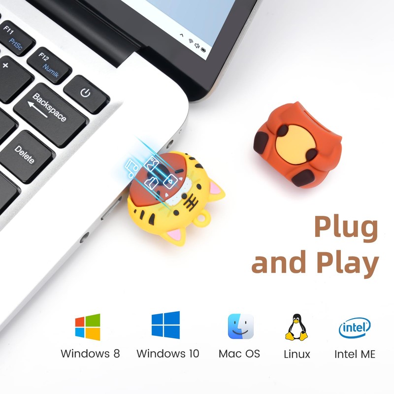 BORLTER CLAMP 64GB USB Flash Drive Cute Flash Drive in