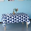 WedDecor 60 x 84 Inch Geometric Triangles Tablecloth Rectangle, Waterproof