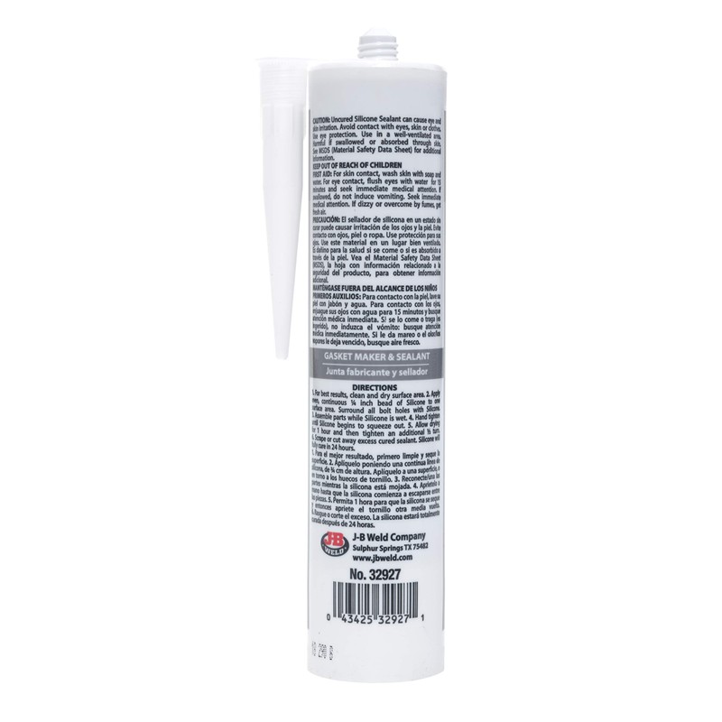 J-B Weld 32927 Ultimate Grey RTV Silicone Gasket Maker and