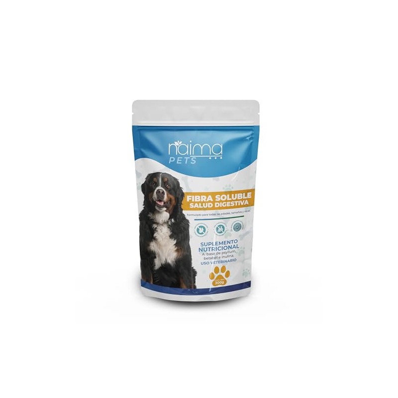 NAIMA Fibra Soluble para Perros, 300 g | Apoyo Digestivo