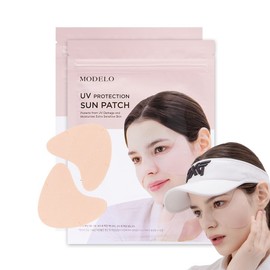 Modelo UVB 99.9% UV blocking sun patch cooling hydrogel wide golf sun patch (2 sets, 10 servings), 2 pieces, 5g / 모델로 UVB 99.9% 자외선차단 선패치 쿨링 하이드로겔 와이드 골프 썬패치 (2세트 10회분), 2개, 5g