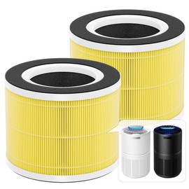 2 Packs RP-AP088-F1 Replacement Filter Compatible with RENPHO RP-AP088W, RP-AP088, RP-AP088B Air Purifier, 5-Stage High-Efficiency Filtration, Part Number RP-AP088-F1