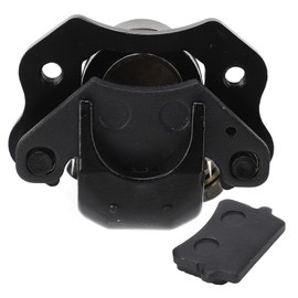 6mm Rear Brake Caliper Metal Disc Brake Caliper Assembly with Pads Replacement for Coleman Powersports Kt196 Kt196C 196cc 6.5Hp Go Kart