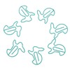100pcs Paper Clips Prevent Slip Cute Rabbit Shaped Decorative Bookmark