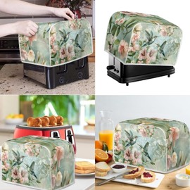 Pointodoor Hummingbird Dust Cover Kitchen Blender Covers Flower Washable Toaster Oven Dustproof Cover Anti Fingerprint Protection Set