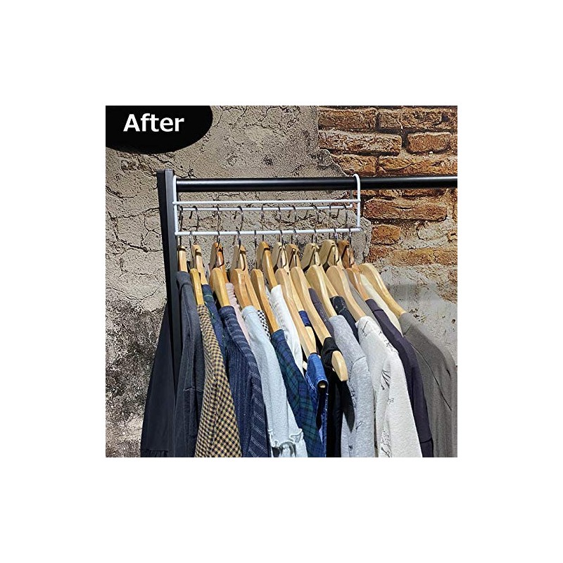 Hangers, Clothes Storage Up Hangers, Set of 2 (Gray)