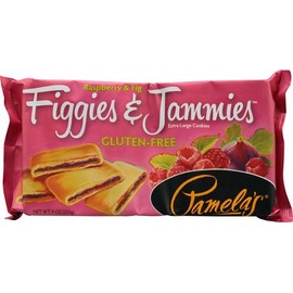 Pamela's Products Figgies & Jammies Extra Large Cookies Gluten Free Raspberry & Fig -- 9 oz (Pack of 4)