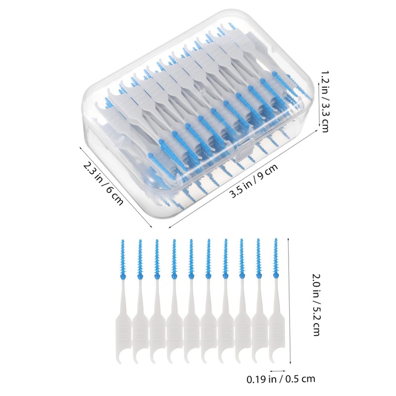 Ipetboom 2sets 400 Pcs Interdental Floss Picks Dual Use Cleaning