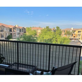 Abrotain Fence Privacy Screen Balcony Deck Fencing Cover 3'3"x9'9" 80% Shade Fabric Sun Shade Cloth Decorative Fence Covering Net Mesh Shield with Grommet for Outdoor Garden Backyard Porch Patio Yard