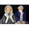 Unbranded Pattern, primitive dolls, George & Martha, folk art dolls,