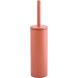 Spirella Moyen Akira Toilet Brush with Hygienic Container Terracotta Red Stainless Steel