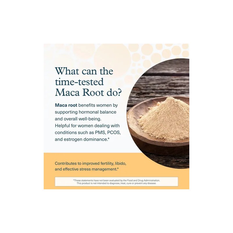 Youtheory Maca Root Mujeres Vegano 120 Cápsulas Sin Gluten
