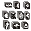 Superhero themed Glitter Tattoo Stencils - Perfect for kids temporary