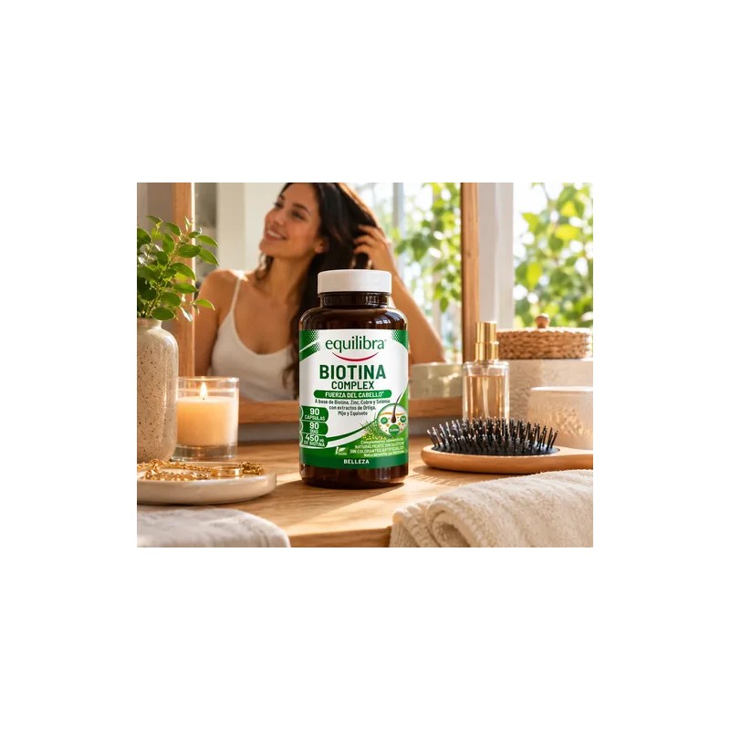 Biotina Complex Equilibra 90 Cáps Fuerza Cabello Anticaída