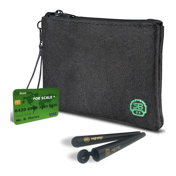 Stash Bros Smell Proof Bag & 2 Doob Tube -