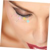 Outanaya 3pairs Sequin False Eyelashes Heart Flower Glitter Lashes for