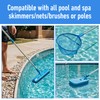 Tyqour 6 Pcs Pool Brush V-Shaped Clip Pool Pole Clips