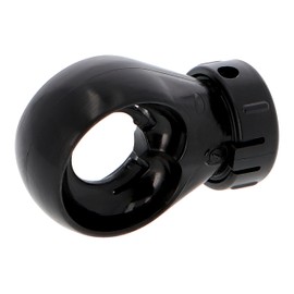 WAREMA Eyelet for awning gear | black | with connection hole for gearbox with 10 mm outer hexagonal