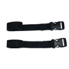 Webbing Strap with Quick Release Buckle, Pack of 2 (Black,