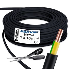 NYY-J Earth Cable 1 x 16 mm² (Running Metre) Price per Metre – Please Enter Your Desired Length