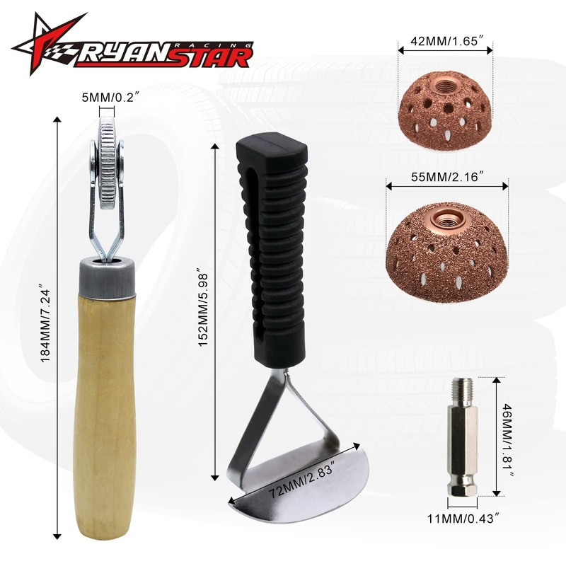 RYANSTAR RACING Tire Repair Set Includes 2500rpm Low Speed Air