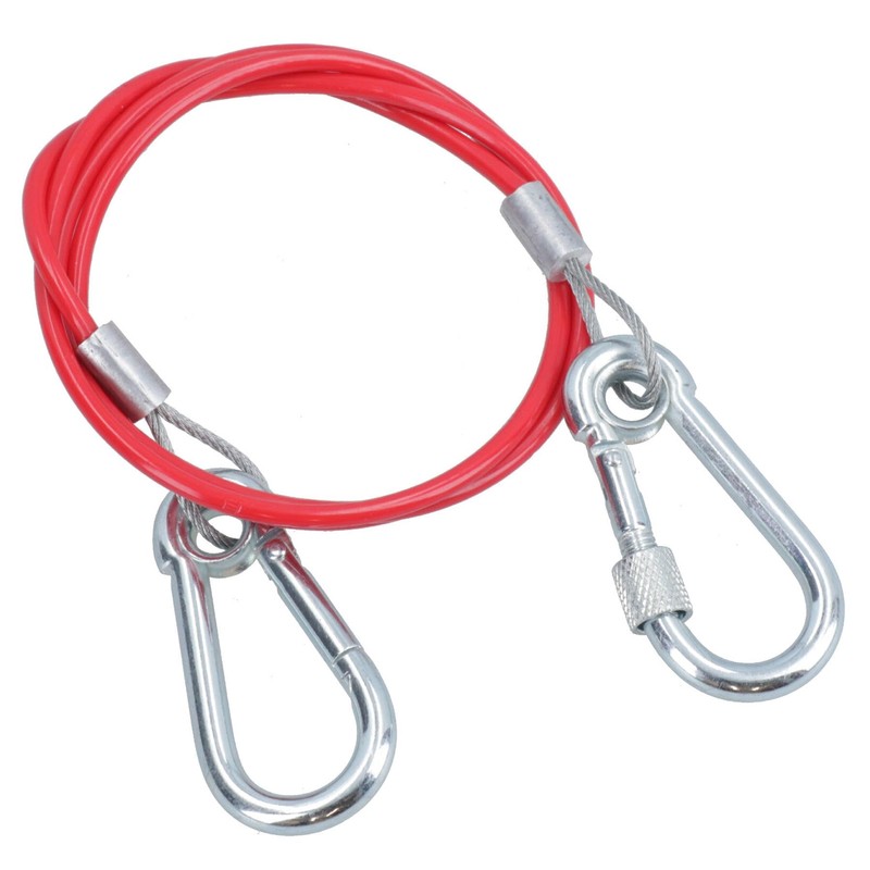 AB Tools Breakaway Towing Cable for Braked Trailers With Carabiner