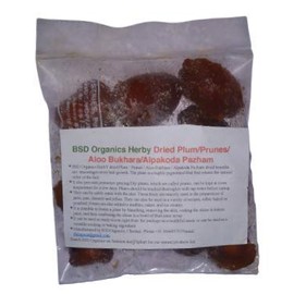 BSD Organics Herby Dried Plum/Prunes/Aloo Bukhara/Alpakoda Pazham - 100 Gram/ 3.5 Ounce